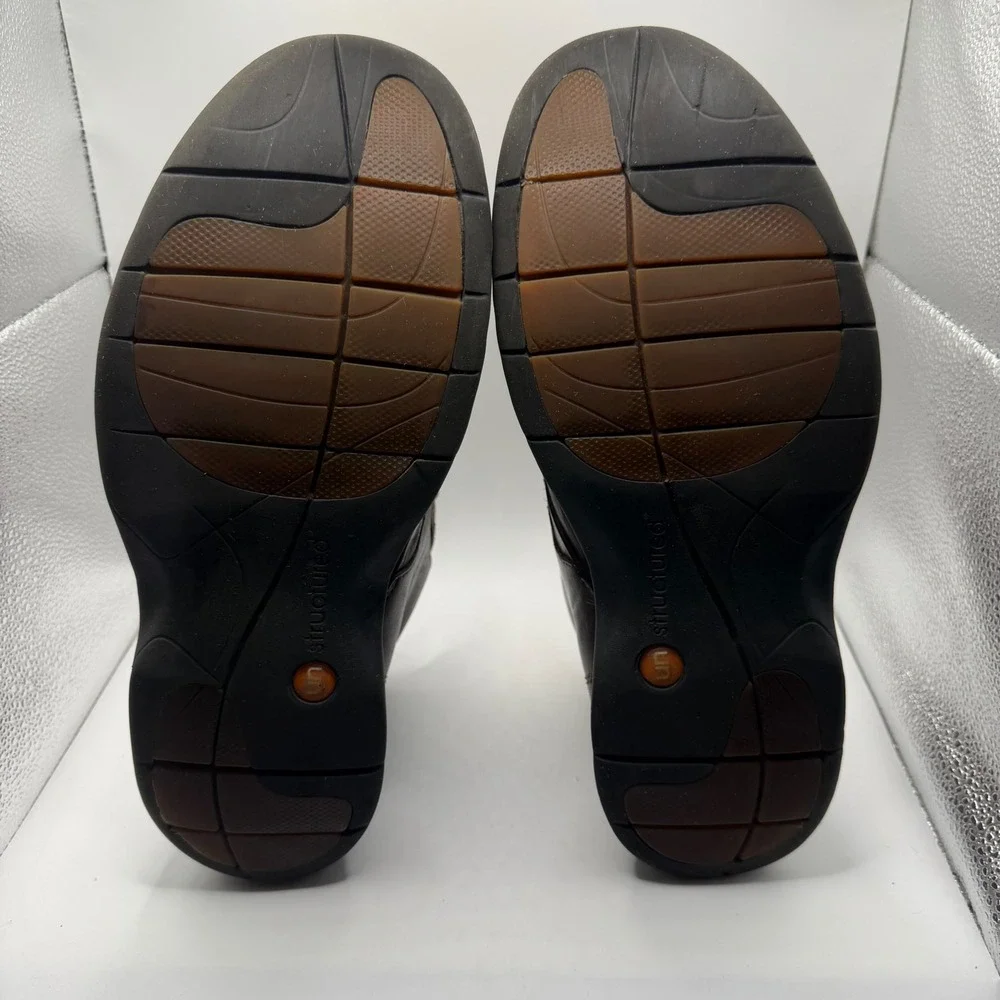 Clarks Unstructured Mens Brown Genuine Leather Ankle Chukka Boots Size 12M